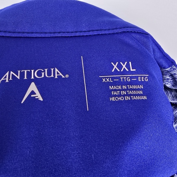 Kansas University KU Jayhawks Men's XXL Quarter Zip Performance Pullover Blue - Picture 4 of 7